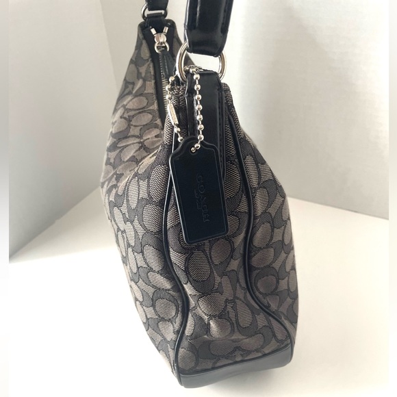 Coach Bags Coach Zip Shoulder Bag In Signature Jacquard Black 29959